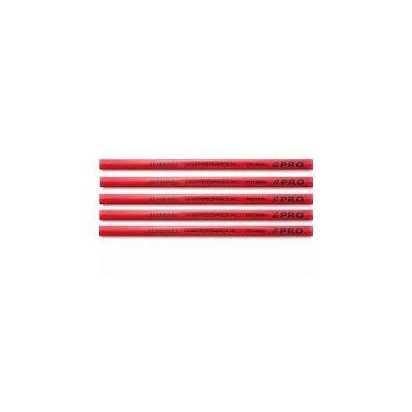 Ołówek stolarski twardość HB - czerwony