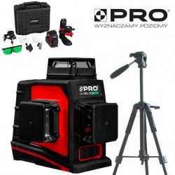 PRO LK-360.3DG Zielony laser płaszczyznowy + Statyw TR-650F