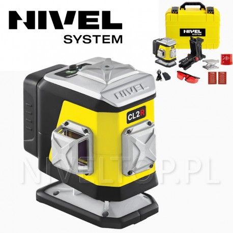 NIVEL SYSTEM CL2R laser krzyżowy czerwony - 2x360 stopni