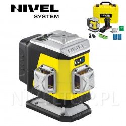 NIVEL SYSTEM CL3B laser płaszczyznowy niebieski - 3x360 stopni