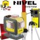 NIVEL SYSTEM CL4DR laser krzyżowy (4 x 360°) + Statyw SJJM1EX + Czujnik CLS4 + Łata laserowa LS-24